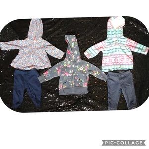 Carters baby girl sweater bundle